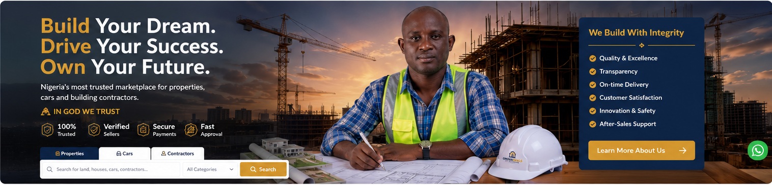 CrownDeals construction expert reviewing building plans at a project site
